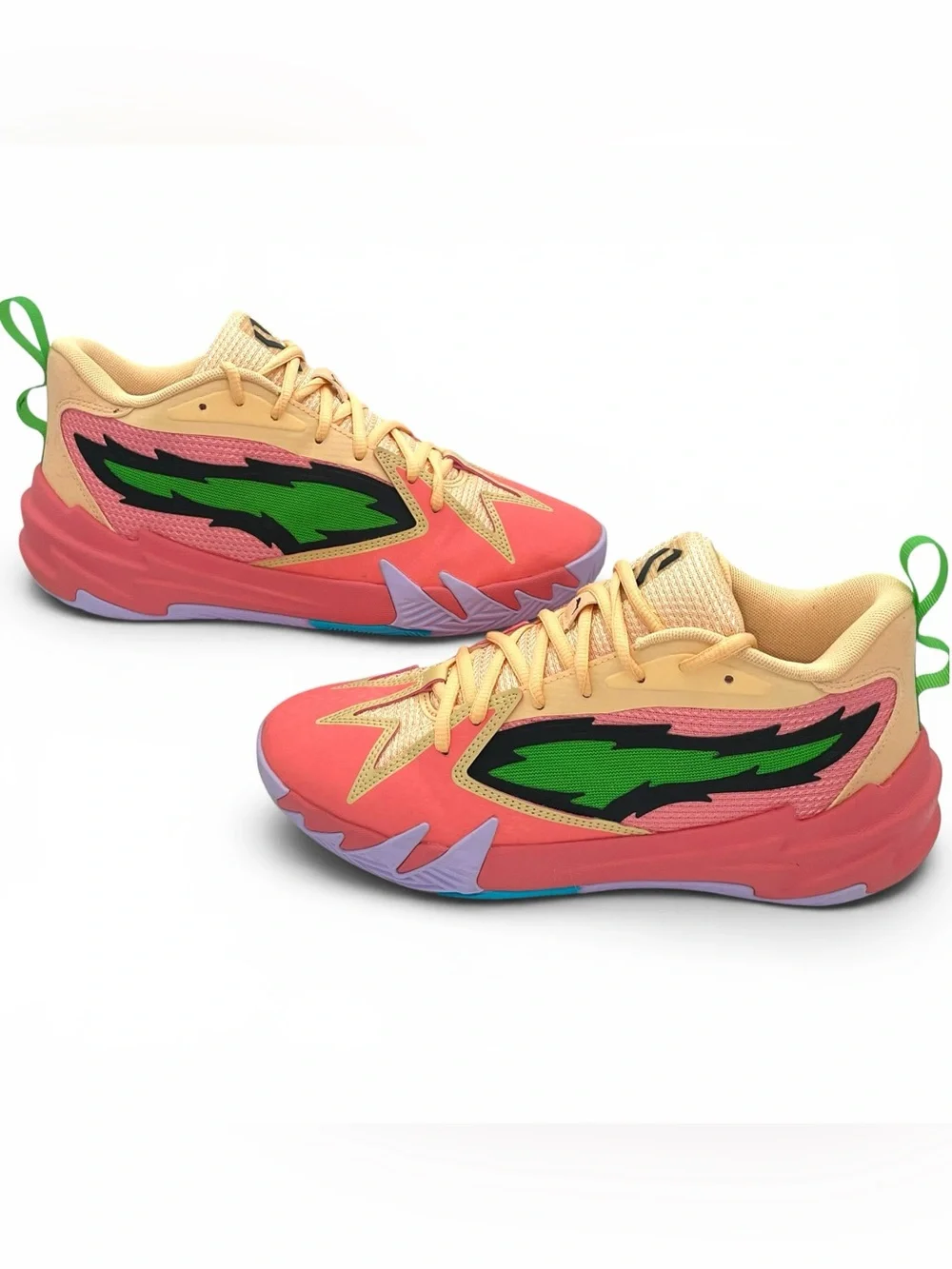 Puma MB.02 Basketball Shoes Pink Green Men’s Size 8